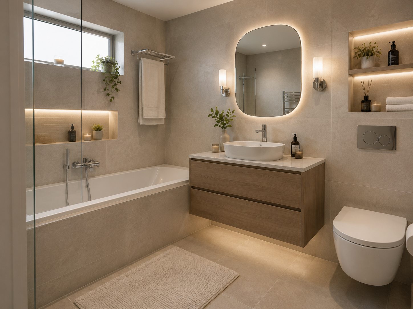 Compacte badkamer na de renovatie