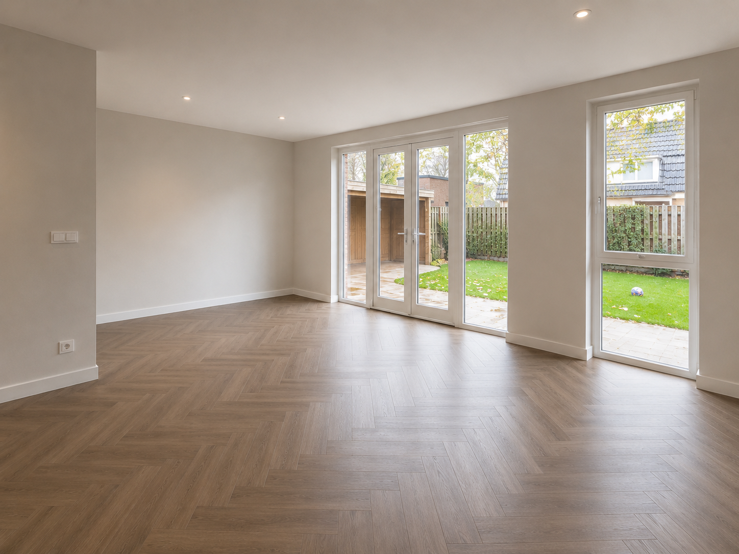 Woning met nieuw gelegde laminaatvloer